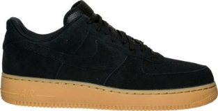 Nike Men's Air Force 1 Low Casual Shoes | Black/Gum